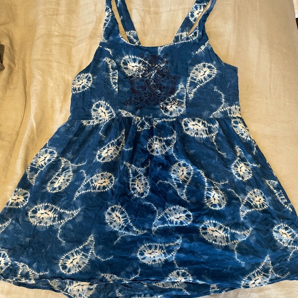 Blue paisley sun dress - Picture 6 of 7